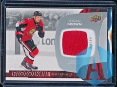 2017-18 Upper Deck Rookie Materials Logan Brown #RM-LB Rookie
